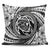 Hawaiian Kanaka Honu Hibiscus Tornando Polynesian Pillow Covers - AH Pillow Covers Black - Polynesian Pride