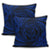 Hawaiian Kanaka Honu Hibiscus Tornando Polynesian Blue Pillow Covers - AH - Polynesian Pride