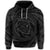 Hawaiian Kanaka Honu Hibiscus Tornado Polynesian Gray Hoodie - Polynesian Pride