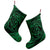 Hawaiian Kanaka Honu Hibiscus Tornando Polynesian Green Christmas Stocking - AH - Polynesian Pride