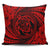 Hawaiian Kanaka Honu Hibiscus Tornando Polynesian Red Pillow Covers - AH Pillow Covers Black - Polynesian Pride