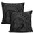 Hawaiian Kanaka Honu Map Hibiscus Globular Polynesian Gray Pillow Covers - AH - Polynesian Pride