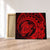 Hawaiian Kanaka Honu Map Hibiscus Globular Polynesian Red Canvas - AH Canvas Poly-cotton - Polynesian Pride