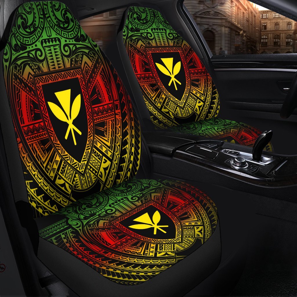 Hawaiian Kanaka Maoli Center Polynesian Car Seat Covers - AH - Polynesian Pride