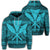 Hawaiian Kanaka Polynesian Hoodie Tribal Reggae Color Blue Unisex Art - Polynesian Pride