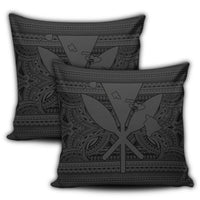 Hawaiian Kanaka Polynesian Tribal Pillow Covers Reggae Color Gray AH - Polynesian Pride