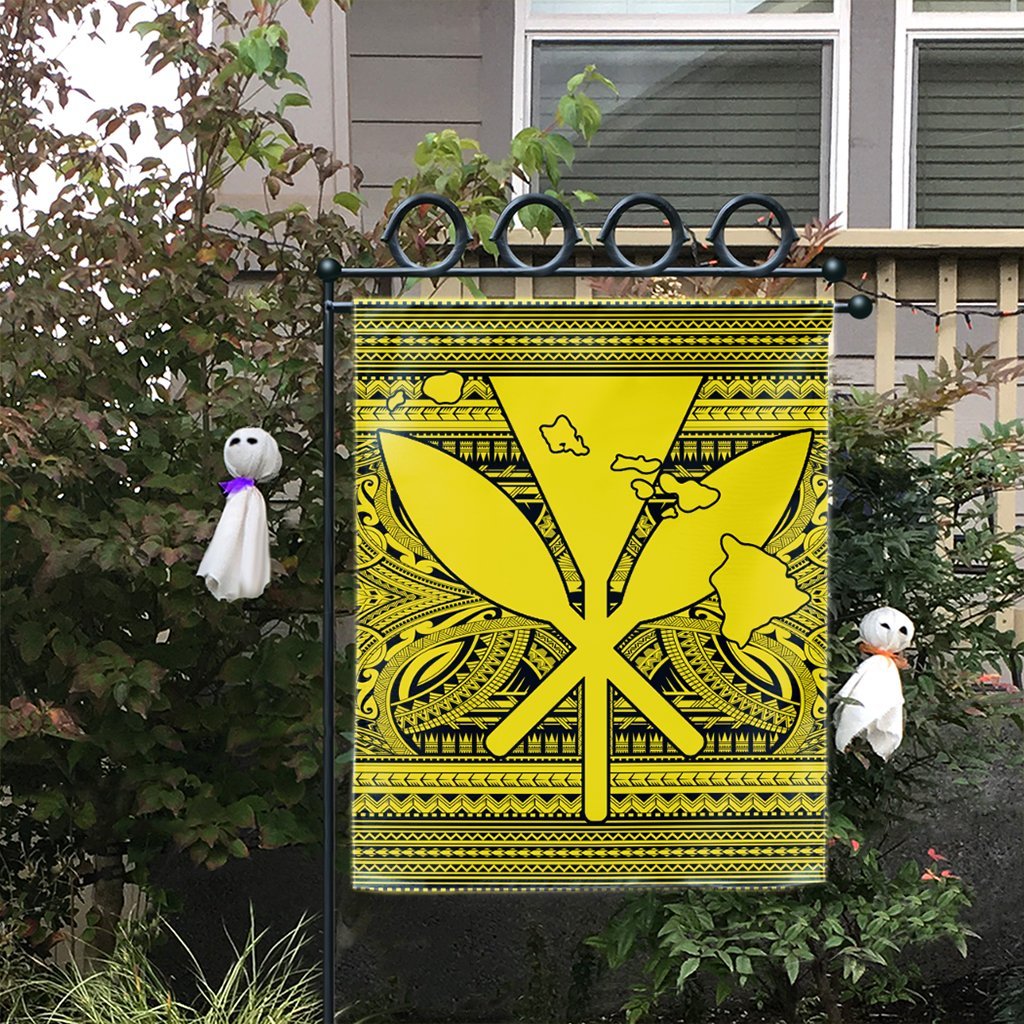 Hawaiian Kanaka Polynesian Tribal Flag Reggae Color Yellow AH - Polynesian Pride