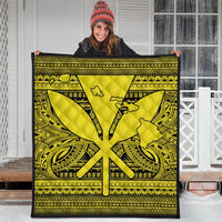 Hawaiian Kanaka Polynesian Tribal Premium Quilts Reggae Color Yellow AH - Polynesian Pride