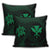 Hawaiian Kanaka Turtle Polynesian Pillow Covers Green AH - Polynesian Pride