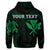 Custom Hawaiian Kanaka Turtle Polynesian Hoodie Green - Polynesian Pride