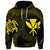 Custom Hawaiian Kanaka Turtle Polynesian Hoodie Yellow - Polynesian Pride