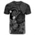 Hawaiian Map Big Turtle Hibiscus Plumeria Tribal Polynesian T Shirt Gray - Polynesian Pride