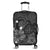 Hawaiian Map Big Turtle Hibiscus Plumeria Tribal Polynesian Luggage Covers - Gray - AH Black - Polynesian Pride