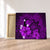 Hawaiian Map Big Turtle Hibiscus Plumeria Tribal Polynesian Canvas - Purple - AH Canvas Poly-cotton - Polynesian Pride