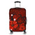 Hawaiian Map Big Turtle Hibiscus Plumeria Tribal Polynesian Luggage Covers - Red - AH Black - Polynesian Pride