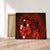 Hawaiian Map Big Turtle Hibiscus Plumeria Tribal Polynesian Canvas - Red - AH Canvas Poly-cotton - Polynesian Pride