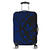 Hawaiian Map Gecko Tattoo Kakau Polynesian Luggage Covers Blue AH Black - Polynesian Pride