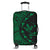 Hawaiian Map Gecko Tattoo Kakau Polynesian Luggage Covers Green AH Black - Polynesian Pride