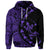 Custom Hawaiian Map Gecko Tattoo Kakau Polynesian Hoodie Purple - Polynesian Pride