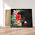 Hawaiian Map Hawaii Flag Hibiscus Polynesian Canvas AH Canvas Poly-cotton - Polynesian Pride