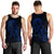 Hawaiian Map Heart Ribbon Cancer Hibiscus Blue Polynesian Tank Top - AH - Polynesian Pride