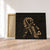 Hawaiian Map Heart Ribbon Cancer Hibiscus Gold Polynesian Canvas - AH Canvas Poly-cotton - Polynesian Pride