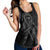 Hawaiian Map Heart Ribbon Cancer Hibiscus Gray Polynesian Racerback Tank - AH - Polynesian Pride