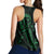 Hawaiian Map Heart Ribbon Cancer Hibiscus Green Polynesian Racerback Tank - AH - Polynesian Pride