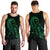 Hawaiian Map Heart Ribbon Cancer Hibiscus Green Polynesian Tank Top - AH - Polynesian Pride