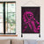 Hawaiian Map Heart Ribbon Cancer Hibiscus Pink Polynesian Hanging Poster - AH - Polynesian Pride