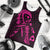 Hawaiian Map Heart Ribbon Cancer Hibiscus Pink Polynesian Tank Top - AH - Polynesian Pride