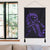Hawaiian Map Heart Ribbon Cancer Hibiscus Purple Polynesian Hanging Poster - AH - Polynesian Pride