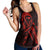 Hawaiian Map Heart Ribbon Cancer Hibiscus Red Polynesian Racerback Tank - AH - Polynesian Pride