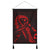 Hawaiian Map Heart Ribbon Cancer Hibiscus Red Polynesian Hanging Poster - AH Hanging Poster Cotton And Linen - Polynesian Pride