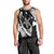 Hawaiian Map Hibiscus Turtle Fish Hook Polynesian Tank Top - AH Black - Polynesian Pride