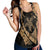 Hawaiian Map Hibiscus Turtle Fish Hook Polynesian Racerback Tank Gold - AH - Polynesian Pride
