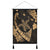 Hawaiian Map Hibiscus Turtle Fish Hook Polynesian Hanging Poster Gold - AH Hanging Poster Cotton And Linen - Polynesian Pride
