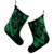 Hawaiian Map Hibiscus Turtle Fish Hook Polynesian Christmas Stocking Green - AH - Polynesian Pride