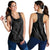Hawaiian Map Hibiscus Turtle Fish Hook Polynesian Racerback Tank Grey - AH Black - Polynesian Pride