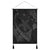 Hawaiian Map Hibiscus Turtle Fish Hook Polynesian Hanging Poster Grey - AH Hanging Poster Cotton And Linen - Polynesian Pride