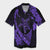 Polynesian Couple Outfits Matching Dress and Hawaiian Shirt Hawaii Map Hibiscus Turtle Fish Hook Polynesian Purple RLT14 - Polynesian Pride