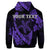 Custom Hawaiian Map Hibiscus Turtle Fish Hook Polynesian Hoodie Purple - Polynesian Pride