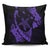 Hawaiian Map Hibiscus Turtle Fish Hook Polynesian Pillow Covers Purple - AH Pillow Covers Black - Polynesian Pride