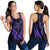 Hawaiian Map Hibiscus Turtle Fish Hook Polynesian Racerback Tank Purple - AH Black - Polynesian Pride