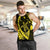 Hawaiian Map Hibiscus Turtle Fish Hook Polynesian Tank Top Yellow - AH - Polynesian Pride