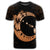Hawaiian Map Hibiscus Turtle Polynesian Moon T Shirt Orange - Polynesian Pride