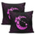 Hawaiian Map Hibiscus Turtle Polynesian Moon Pillow Covers Pink - AH - Polynesian Pride