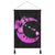 Hawaiian Map Hibiscus Turtle Polynesian Moon Hanging Poster Pink - AH Hanging Poster Cotton And Linen - Polynesian Pride