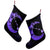 Hawaiian Map Hibiscus Turtle Polynesian Moon Christmas Stocking Purple - AH - Polynesian Pride