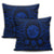 Hawaiian Map Honu Hibiscus Tropic Blue Polynesian Pillow Covers - AH - Polynesian Pride